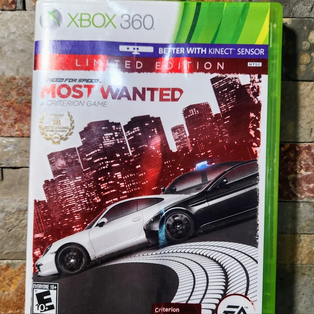 X-Box 360 Need For Speed Most Wanted • A Criterion Game • Winner Of 18 Awards
